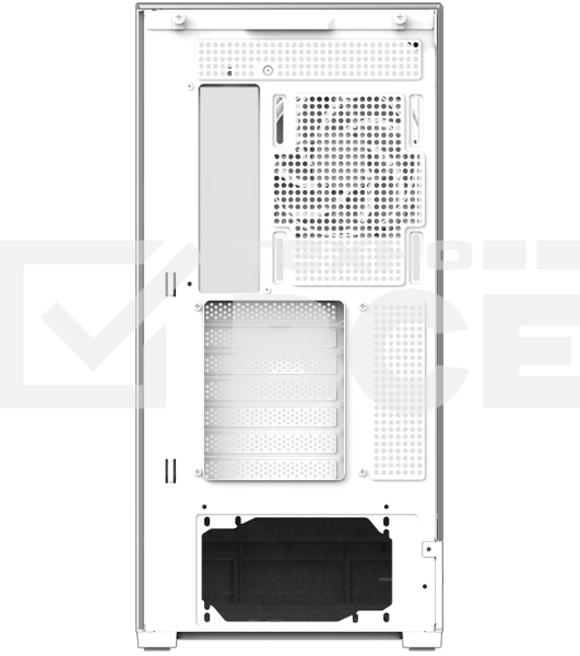 Компьютерный корпус ZALMAN P40 Prism Plus, ATX, белый, WINDOW, 3xCombo (3.5'' or 2.5