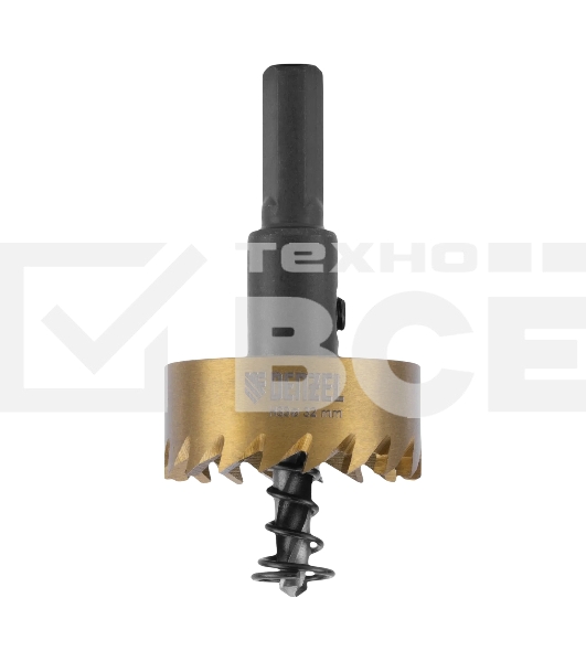 Коронка по металлу Denzel HSS, 32 мм, нитридтитановое покрытие