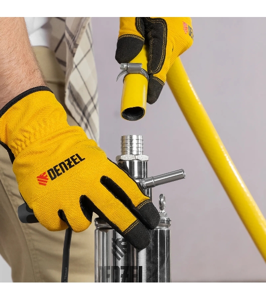 Скважинный насос Denzel DWS-3,5-100 винтовой, диаметр 3,5', 800 Вт, 1700 л/ч, напор 100 м