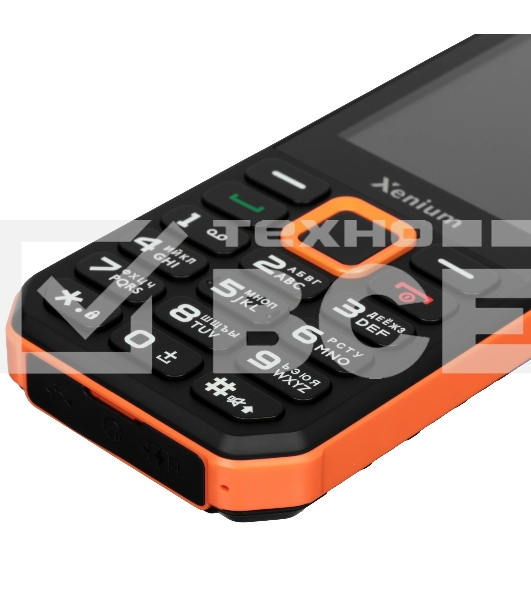 Мобильный телефон Xenium X300 черный/оранжевый