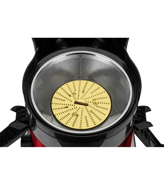 Соковыжималка Scarlett SC-JE50S48 красный, центробежная, 2400 Вт, 1000 мл, механическое