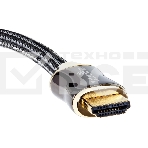 Кабель HDMI 19M/M,ver. 2.1, 8K@60 Hz 2m метал разъемы, нейлоновая оплетка Telecom <TCG300-2M>, фото17