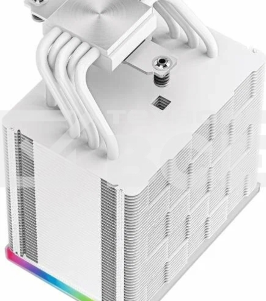 Кулер для процессора DEEPCOOL AK500 DIGITAL WH белый, 120 мм, алюминий/медь, 1850 об/мин, 28 дБ, 4 pin, 240 Вт, 160 мм
