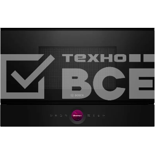 Встраиваемая микроволновая печь Bosch BER7321B1 900Вт, 5 режимов, кварцевый гриль,инвертер, 21 л, черный, петли справа