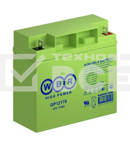 Аккумулятор WBR GP12170 B3, 12V, 17Ач