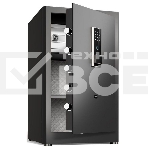 Сейф Deli ET597 800x480x420 мм, электронный/ключевой/биометрический, чёрный, фото 1