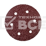 Круг шлифовальный PATRIOT на липучке, 225мм, 6 отверстий, Р60, 10 шт, фото 1