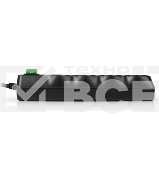 Сетевой фильтр SVEN SF-08E-16 (1,8 м 8 розеток с защитными шторками,16А) черный, цветная коробка