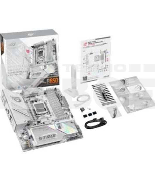 Материнская плата Asus ROG STRIX B850-G GAMING WIFI, AM5, AMD B850, 4xDDR5, 2xSATA, 4xM.2, 1xPCIe 5.0 x16, 1xHDMI, 1xDP, 1x2.5Gb LAN, Wi-Fi 7, Bluetooth 5.4, 1xUSB-C 20Gbps, 1xUSB-C 10Gbps, 2xUSB-A 10Gbps, 4xUSB-A 5Gbps, 2xUSB-A 2.0, 2x3.5 мм, 7.1, mATX