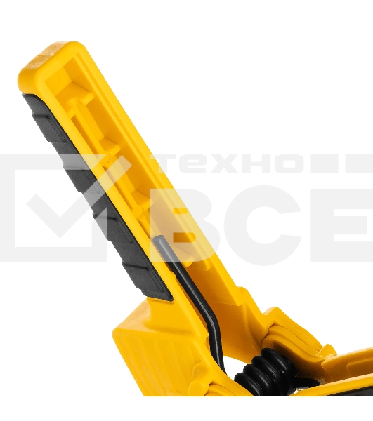 Струбцина клещеобразная Denzel усиленная 100 х 80 мм, двухкомпонентные рукоятки