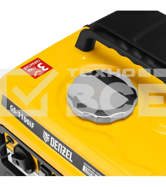 Генератор инверторный Denzel GS-1100iF, 1,1 кВт, 230 В, ручной старт