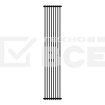 Дизайн-радиатор Royal Thermo Shift R22 C2180 - 08 секц. RAL9005m, фото2