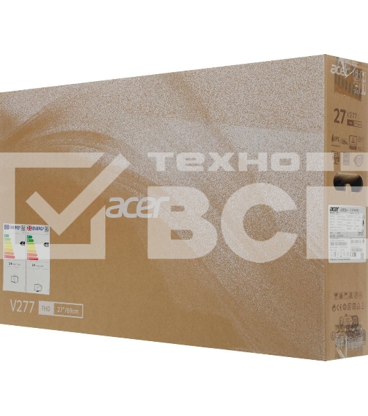 Монитор 27' Acer Vero V277Gbi, IPS, 1920x1080, 120 Гц, 4 мс, 16:9, 250 кд/м², 1xHDMI, черный