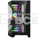 Компьютерный корпус Formula V Line Crystal Z6 Black, ATX, Left & Front & Bevel side Tempered Glass, TYPE-C*1, USB3.0*2, фото3