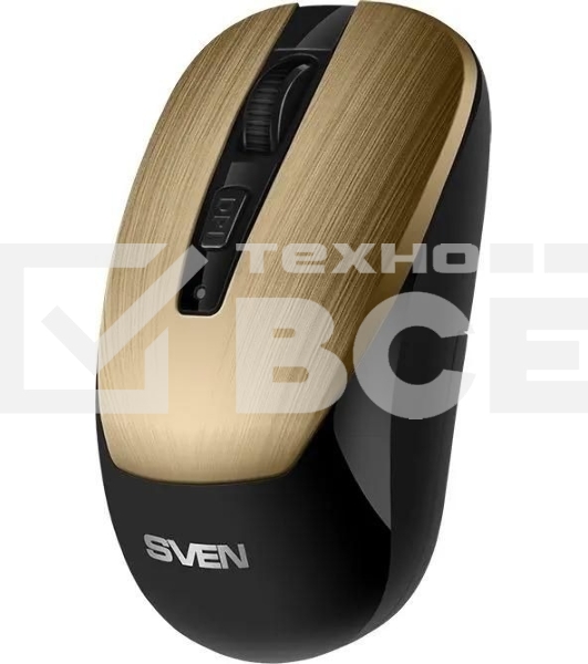 Мышь беспроводная SVEN RX-380W античная бронза, 1600 dpi, радиоканал, USB, кнопки - 4