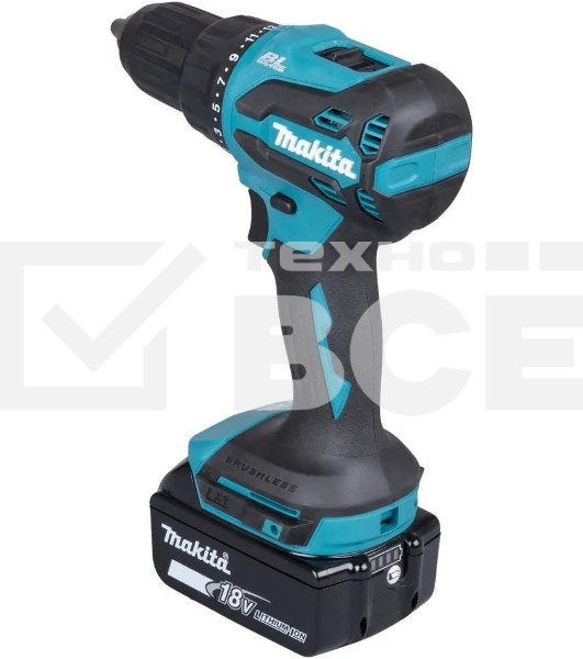Дрель-шуруповерт Makita DHP490SFJ аккум. патрон:быстрозажимной