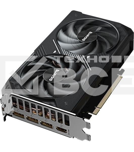 Видеокарта Gigabyte GeForce RTX 5060 Ti Windforce Max OC, NVIDIA RTX 5060 Ti, 8 ГБ GDDR7, 128 бит, PCI-e 5.0, 1xHDMI, 3xDP, 2587 МГц