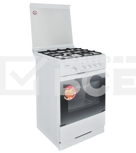 Плита газовая Gefest 3200-06 К2 белый, конфорок 4 шт, духовка 42 л, 50 см x 85 см x 57 см