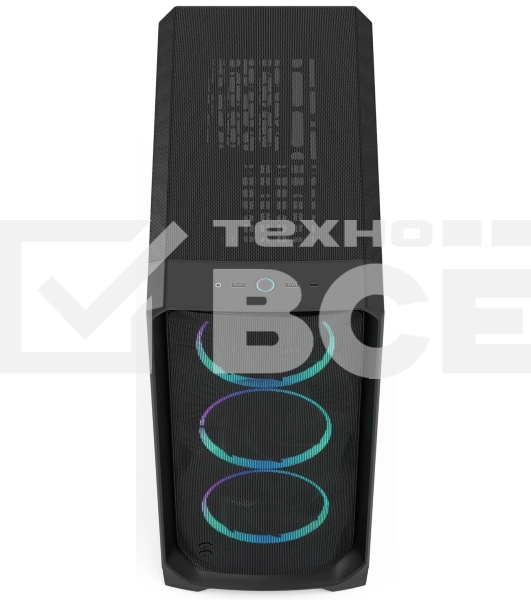 Корпус Fractal Design Meshify 3 Black RGB TG Light Tint, Midi-Tower, чёрный, 3 x 140 мм