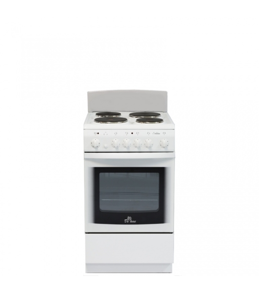 Плита электрическая De Luxe 5004.14Э КР белый 50x50x85