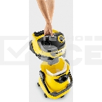 Строительный пылесос Karcher WD 5 V-25/5/22 желтый, 1100 Вт, уборка сухая/сбор воды, пылесборник мешок/контейнер, 25 л, фото10