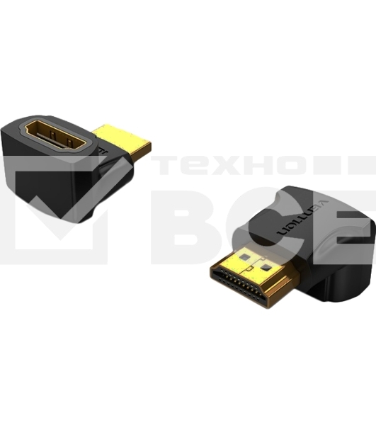 Адаптер-переходник Vention HDMI v2.0 19M/19F угол 270