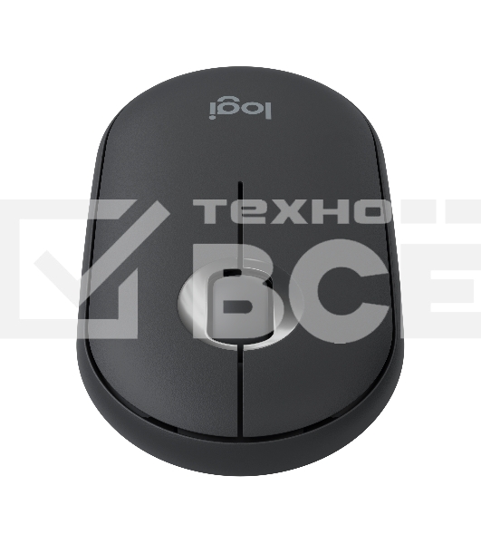 Мышь беспроводная Logitech Pebble M350 графитовый, 1000 dpi, радиоканал, Bluetooth, USB, кнопки - 3