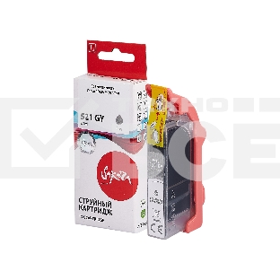Картридж струйный Sakura 2937B004 (521 GY) для Canon, серый, 8,4 мл., 1400 к.