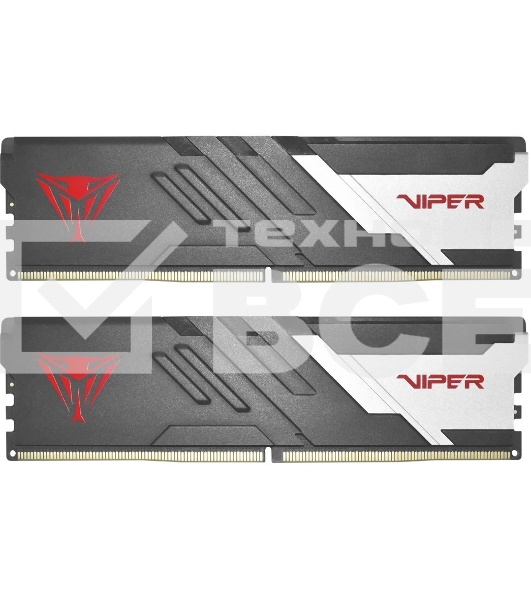 Оперативная память Patriot Viper Venom, DDR5, 32GB (2x16GB), 6200MHz, CL40, с радиатором, черный