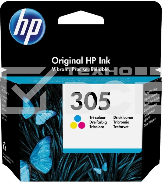 Картридж струйный HP 305 3YM60AE многоцветный (100стр.) (2мл) для HP DJ 2320/2710/2720