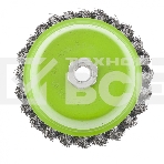 Щетка для УШМ Сибртех, 125 мм М14, чашка, крученая металлическая проволока 0,5 мм, фото3