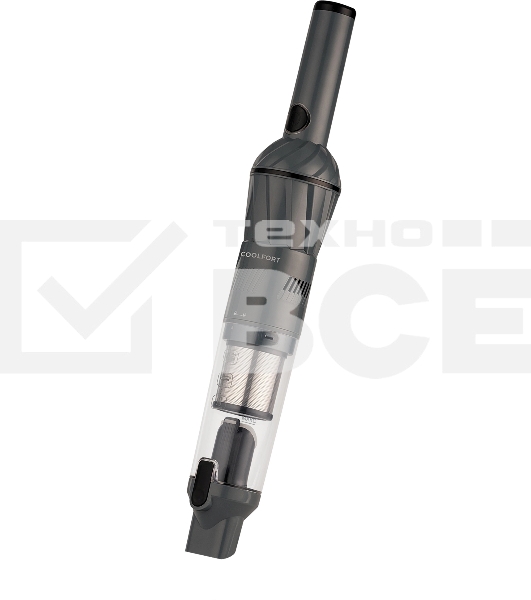Пылесос автомобильный Coolfort CF-3060 черный, 85Вт, уборка сухая, пылесборник контейнер 0,2 л