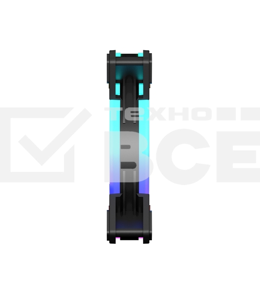 Вентилятор для корпуса PCCooler F3 T120 ARGB черный, 120 мм, 1800 об/мин, 21.6 дБ, 4 pin