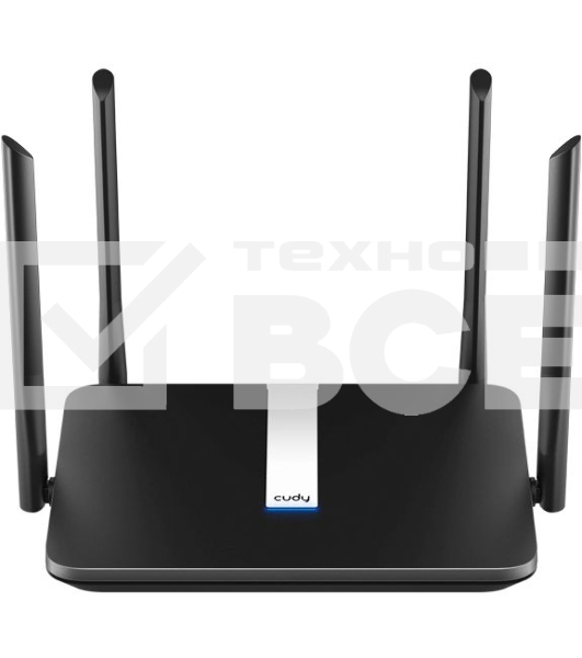 Роутер беспроводной Cudy X6 AX1800 10/100/1000BASE-TX черный