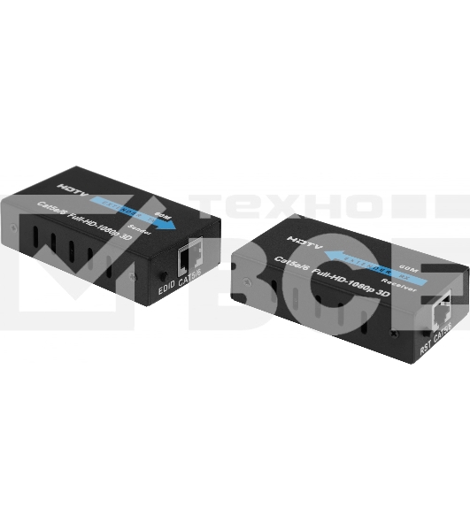 Адаптер аудио-видео Premier 5-877 HDMI (f)/RJ45 черный