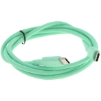 Кабель QUMO 32970 Type-C на Type-C, силиконовый, 1м, 3A, 60W, PD (зеленый), фото5