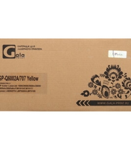 Картридж лазерный GalaPrint GP-Q6002A/707 для принтеров HP CLJ 1600/2600n/2600dn/2600dtn/2605DN/2605DTN/CM1015MFP/CM1017MFP Canon Laser Shot LBP5000/5100 Yellow 2000 копий