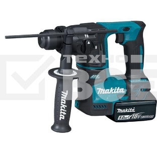 Перфоратор акк MAKITA DHR171RTJSDS+, 18В, 2х5Ач, Li-ion, 2реж, 1.2Дж, 0-4800у\м, подсветка