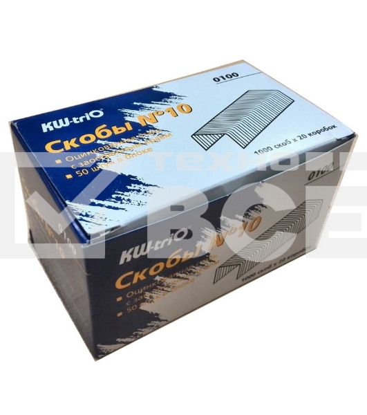 Скобы KW-trio 0100/20 N10 для степлера упаковка 20шт 