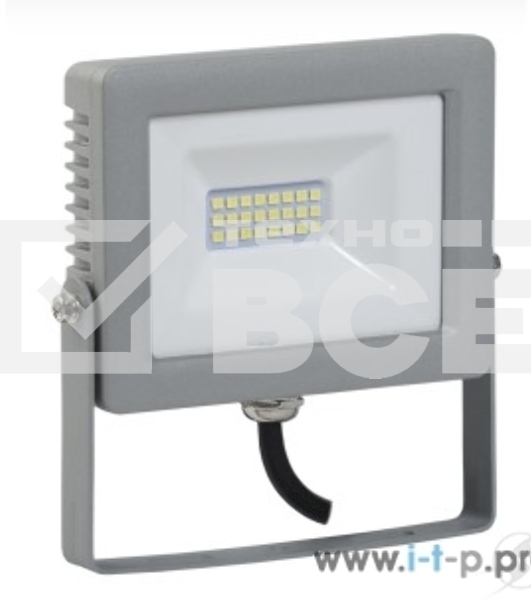 Прожектор Iek LPDO701-20-K03 СДО 07-20 светодиодный серый IP65 6500 K IEK