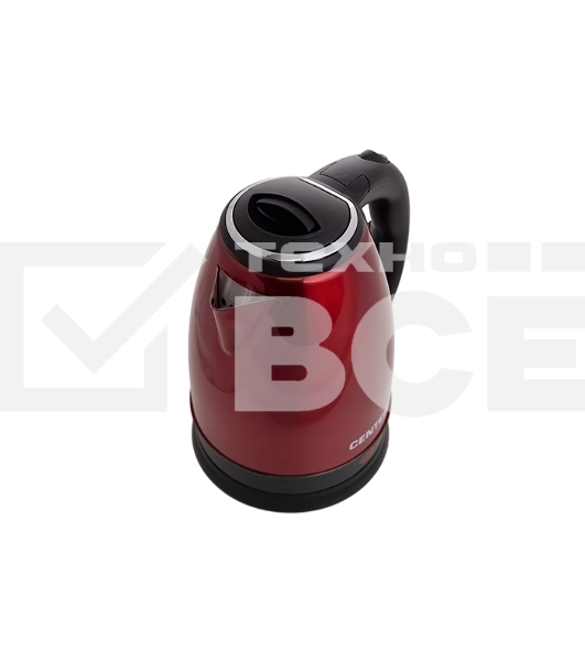 Чайник Centek CT-1068 RED (красный) металл 2л, 2000W, хромированная вставка на крышке