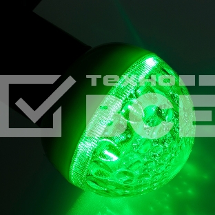Лампа шар e27 9 LED  Ø50мм зеленая