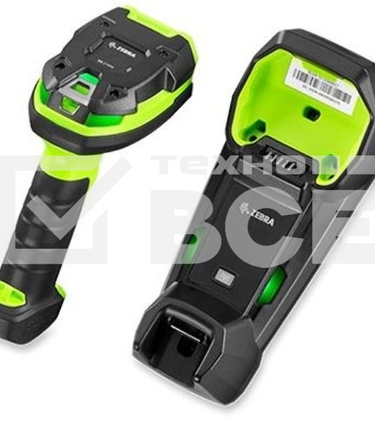 Сканер штрих-кода ручной Zebra DS3608 (DS3608-SR3U4600VZW) 2D имидж, проводной, USB, зеленый/черный