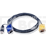 Переключатель ATEN 2L-5202UP Шнур, монитор+клавиатура+мышь Intelligent CABLE HD15M/USBAM 1.8M, фото5
