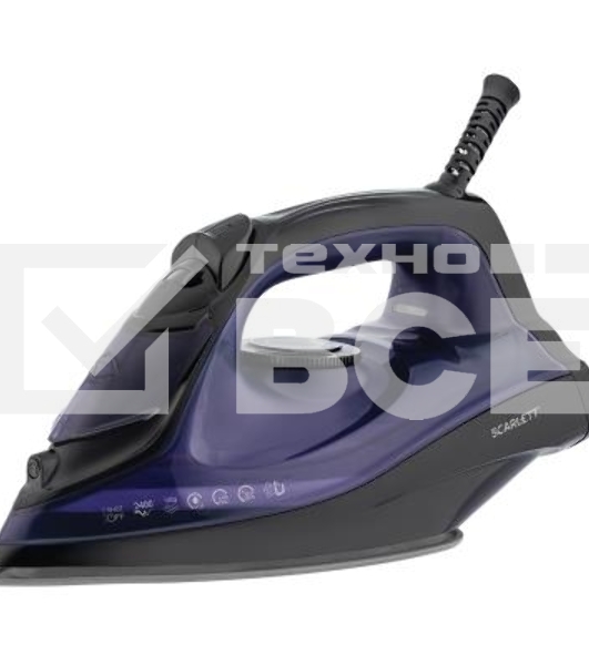 Утюг Scarlett SC-SI30K57 2400Вт черный/фиолетовый