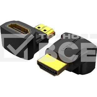 Адаптер-переходник Vention HDMI v2.0 19M/19F угол 90