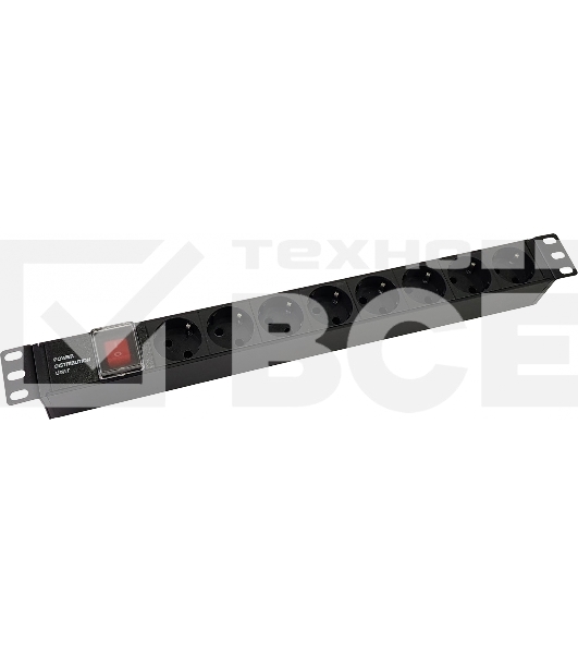 Блок распределения питания NTSS NTSS-PDU-DA1016 гор.размещ. 8x базовые 10A C14