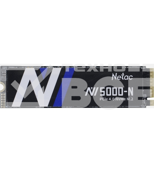 Накопитель SSD Netac NV5000-N, 2Tb, M.2 2280, PCIe 4.0 x4, NVMe, R/W 4800/4400, с радиатором