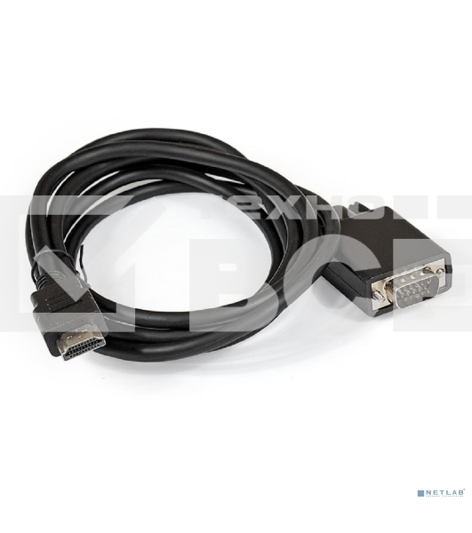 Кабель-переходник HDMI-VGA ExeGate EX-CC-HDMIM-VGAM-1.8 (19M/15M, 1,8м)
