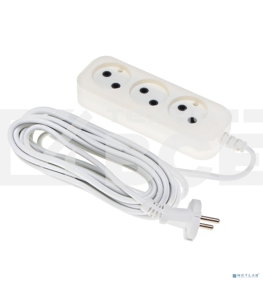 Сетевой удлинитель Buro BU-PSL3.5/W 5м (3 розетки) белый (пакет ПЭ)